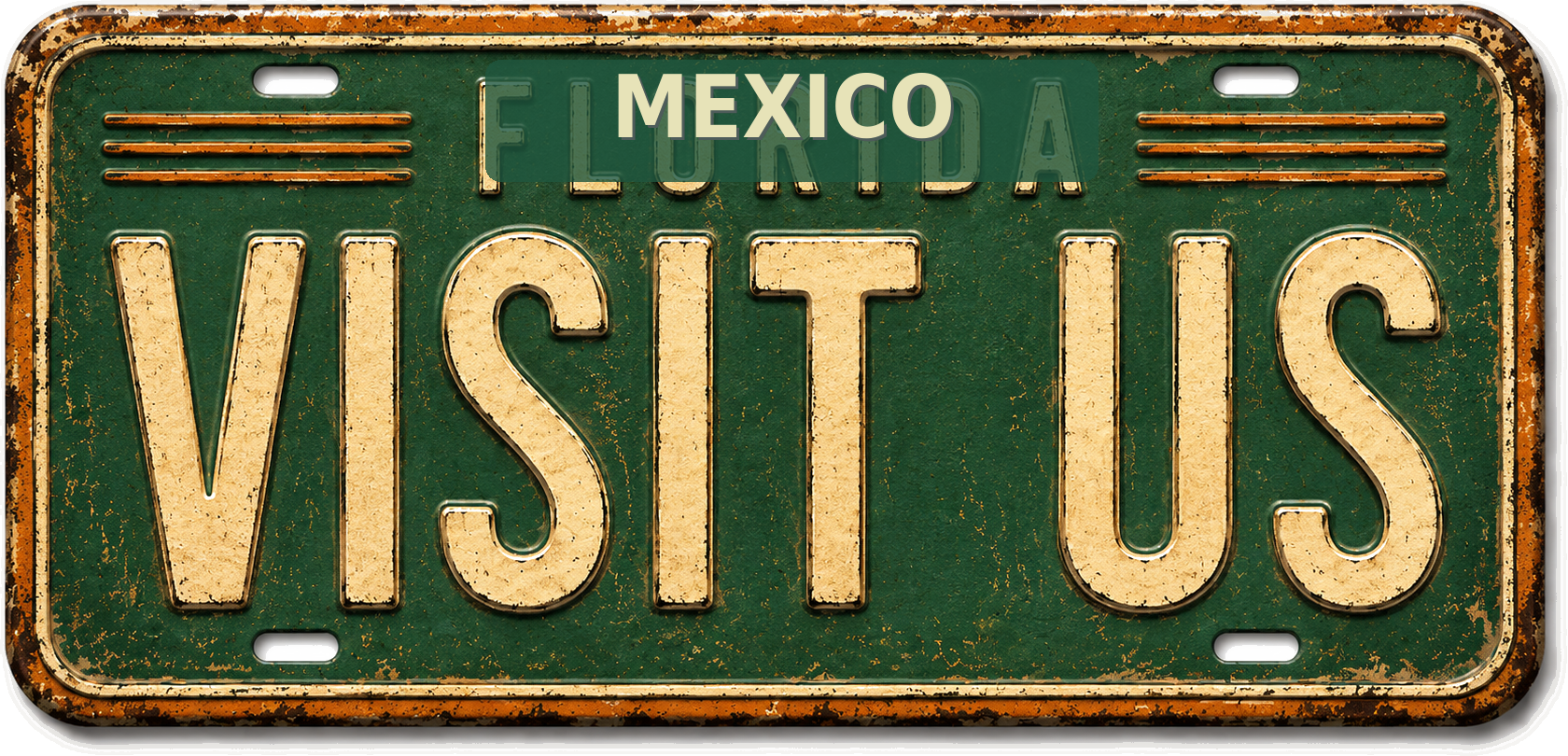 Visit Us license plate
